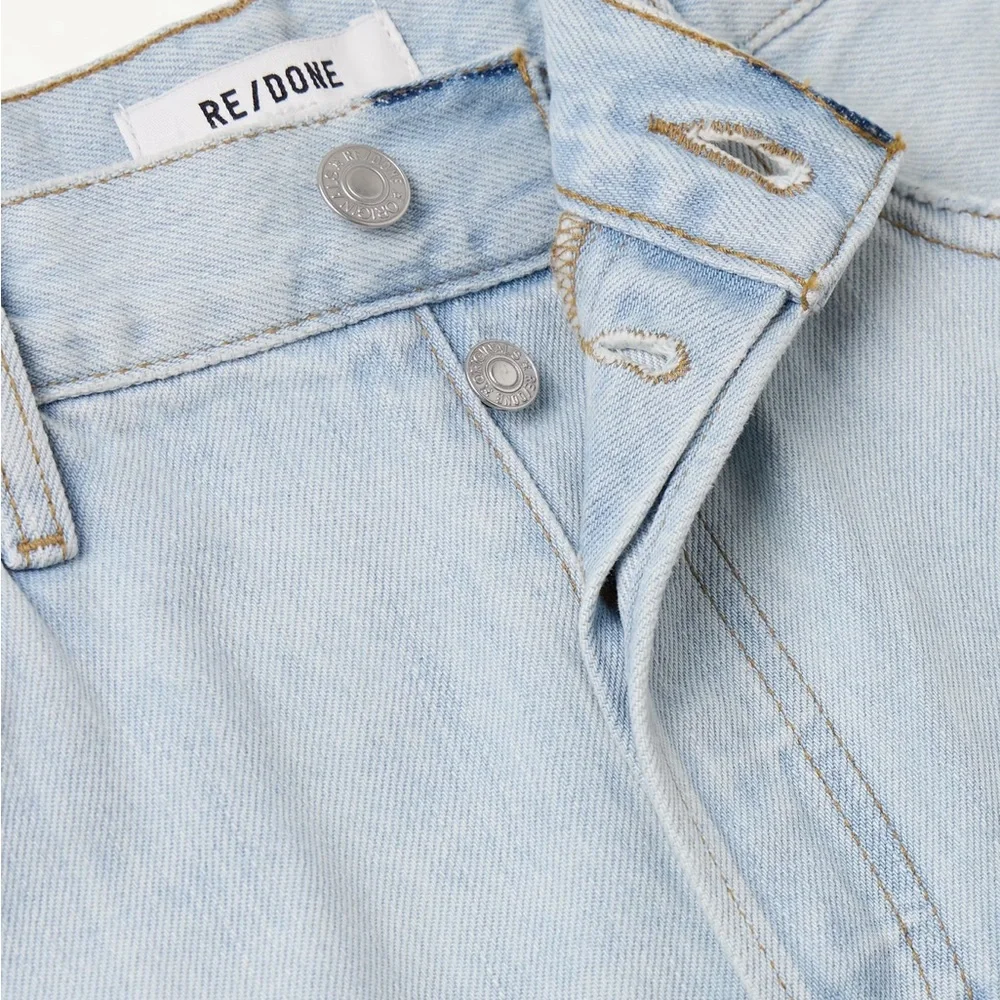 $295 New Re/Done 90s High Rise Loose Bleach Destroy - 25